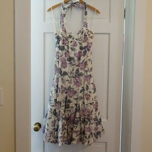 Floral halter dress